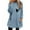 Blue, variant on Womens Fleece Top Womens Winter Coat Loose Wool Jacket Long Sleeved Jumper With Pockets Junior Crop Sweater