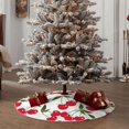 thumbnail image 4 of Rateoe Cherry Pattern Christmas Tree Skirt with Ties , Christmas Tree Decorations, Farmhouse Christmas Decor Xmas Holiday Decorations-30", 4 of 6