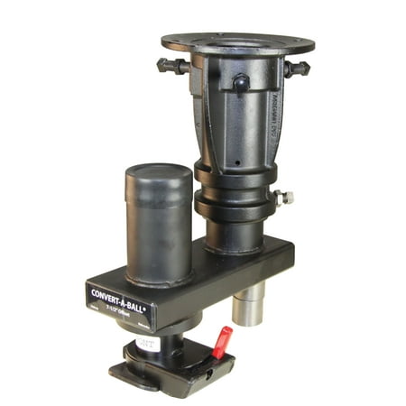Hide Ball Gooseneck Hitch - Convert-A-Ball C5GX1216 Cushioned Adjustable 5th-Wheel to Gooseneck Adapter with 7-1/2