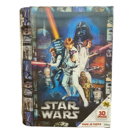UPC: 0670889355647 | 300 Piece Star Wars Prime 3D Lenticular Puzzle w/ Darth Vader Luke Skywalker R2-D2 Princess Leia and More – 12 x 18 Inches