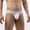 White, variant on Men's See-Through Thong G-String Underwear, Men's Hot T-Back Thong G-String Commemorative Gift for Husband Blue L