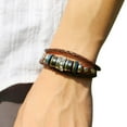 thumbnail image 2 of SIfdSeng Bracelet et Joncs Unisexes en Cuir Bijoux Bracelets pour Couples Bracelets Cœur Noirs pour Femmes Bracelets Initiale Rouges pour Femmes Corde, 2 of 4