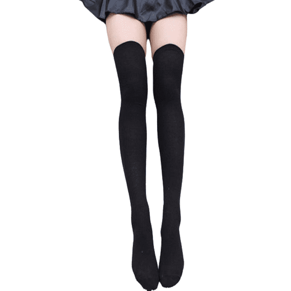 ZAXARRA Women Cotton Thigh High Stocking Over the Knee Extra Long Socks