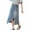 Light Blue, variant on Coerni Girls Ripped Stretch Waist Denim Skirt Washed Denim A-line Maxi Skirt with Pocket New Mid Length Slit Raw Hem Clothes