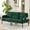 Emerald, variant on S-HOME Modern Plush Corduroy Upholstered Loveseat with Dual Side Pockets and Metal Legs, Sofa for Apartment, Beige