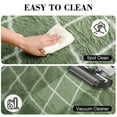 thumbnail image 6 of CozyDesg Shag Area Rugs,8'x10' Soft Fluffy Shaggy Carpet for Living Room,Large Rug for Bedroom Dining Room Home Decor Room Decor,Green & White, 6 of 8