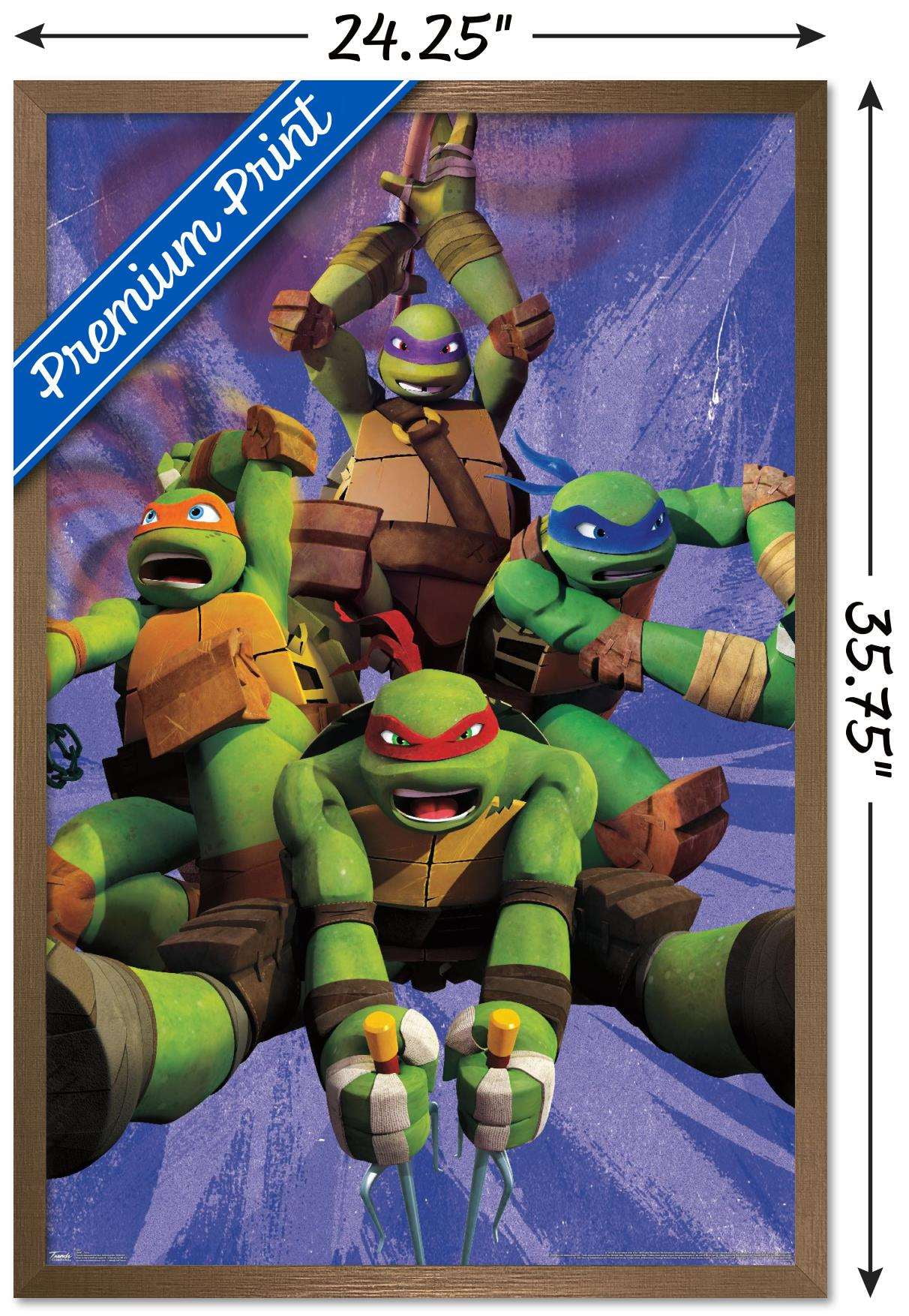 Nickelodeon Teenage Mutant Ninja Turtles - Team Wall Poster, 14.725" x  22.375", Framed - Walmart.com
