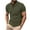 Army Green, variant on fatyb Men's Casual Button T-Shirts Short Sleeve Collared Shirts Pullover Summer Tops with Pocket
