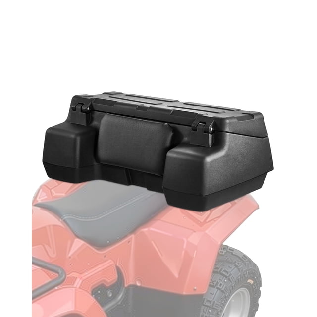 VEVOR ATV Rear Storage Box Lounger 95L Waterproof ATV Cargo Gear Box with Backrest