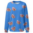 thumbnail image 5 of WEAIXIMIUNG Robe Chandail Midi Femmes Décontractée à Manches Longues T-Shirts Graphiques Col Rond Chandails à Enfiler Hauts pour Femmes, 5 of 5