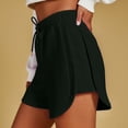 thumbnail image 6 of Axiiglly Plus Size Womens Shorts Casual Loose Athletic Shorts Solid Color Summer Outdoor Hiking Holiday Shorts S-3XL, 6 of 9