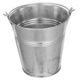 thumbnail image 6 of Small Collapsible Bucket Steel Drum Modern Bucket 12.00X10.20X10.00CM Silver, 6 of 8