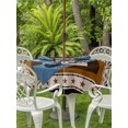 thumbnail image 3 of Outdoor Tablecloth with Umbrella Hole for Patio/Picnic/Party/Camping, Brown Beige Western Waterproof Table Cloth Round Cover Washable, Vintage Texas Stars Country Wheats (Dia 54"), 3 of 8