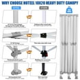 thumbnail image 4 of SANOPY Heavy Duty 10'x 20' Pop up Canopy, Thicken EZ Pop-up Canopy Tent Outdoor Portable Canopy for Weddings, Commercial Waterproof and UV 50+ Gazebo with Roller Bag, Black, 4 of 8
