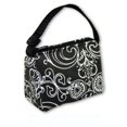 thumbnail image 2 of Paci Pouch Pacifier Holder - Black & White Flowers, 2 of 2