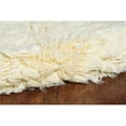 thumbnail image 3 of Riverbay Furniture Transitional Flokati Shag Wool 7'x10' Rug in Natural, 3 of 4