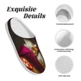 thumbnail image 5 of Lsque Noble Style Duck Pattern Womens Comfort Cotton on Scuff With Memory Foam and Anti-skid Sole Slipper-46/47, 5 of 7