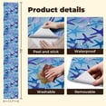 thumbnail image 5 of Peel and Stick Wallpaper 17.7in x 9.8ft Purple Blue Starfish Soft Blue marine life underwater ocean Contact Paper Vinyl Waterproof Self Adhesive Wall Paper for Bedroom Shelf Cabinet Renter Friendly, 5 of 8