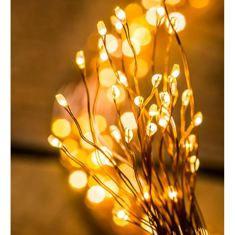 Firefly Bunch Lights, 6arm White LEDs on Bendable Wires - Walmart.com ...