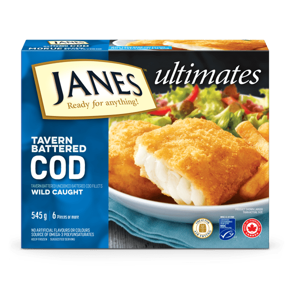 JANES FILETS DE MORUE PANÉS ultimes DE STYLE TAVERNE 545g