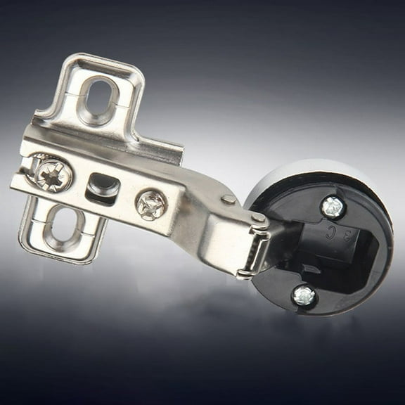 2pcs Hinge W/ Cover Accessories For Glass Cabinet Wardrobe Door Furniture