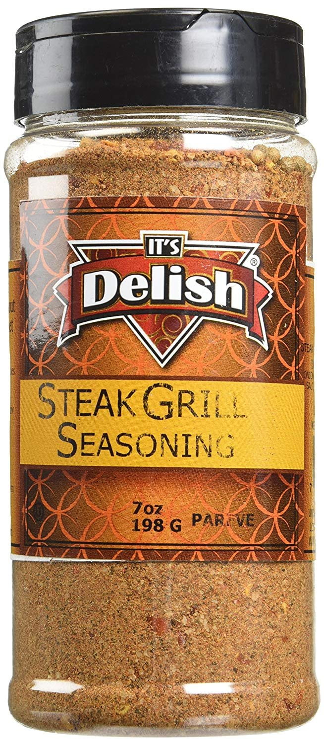Steak Grill Seasoning by Its Delish, 7 Oz. Medium Jar