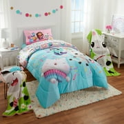 Gabby's Dollhouse Kids Comforter and Pillowcase, 2-Piece Set, Twin/Full, Reversible