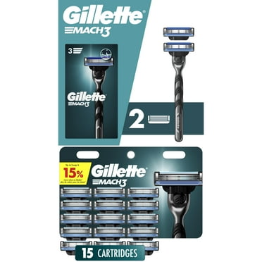 Gillette Mach3 Manual Razor Bundle with 17 Blade Cartridge Refills (Walmart Exclusive)
