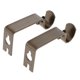 thumbnail image 5 of 2 soportes ajustables para barra de cortina, ganchos para barra, adornos para el hogar marrón, 5 of 6