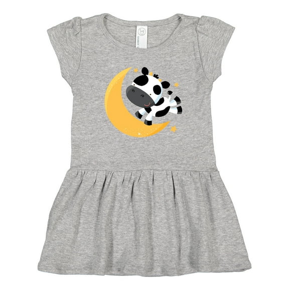 Inktastic Cow over the Moon Rhyme Girls Toddler Dress