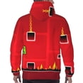 thumbnail image 6 of Lsque Geometry Dash Pattern Casual Men's Hoodie,Hooded Sweatshirt with Kangaroo Pocket,Pullover Hoodie-Small, 6 of 8