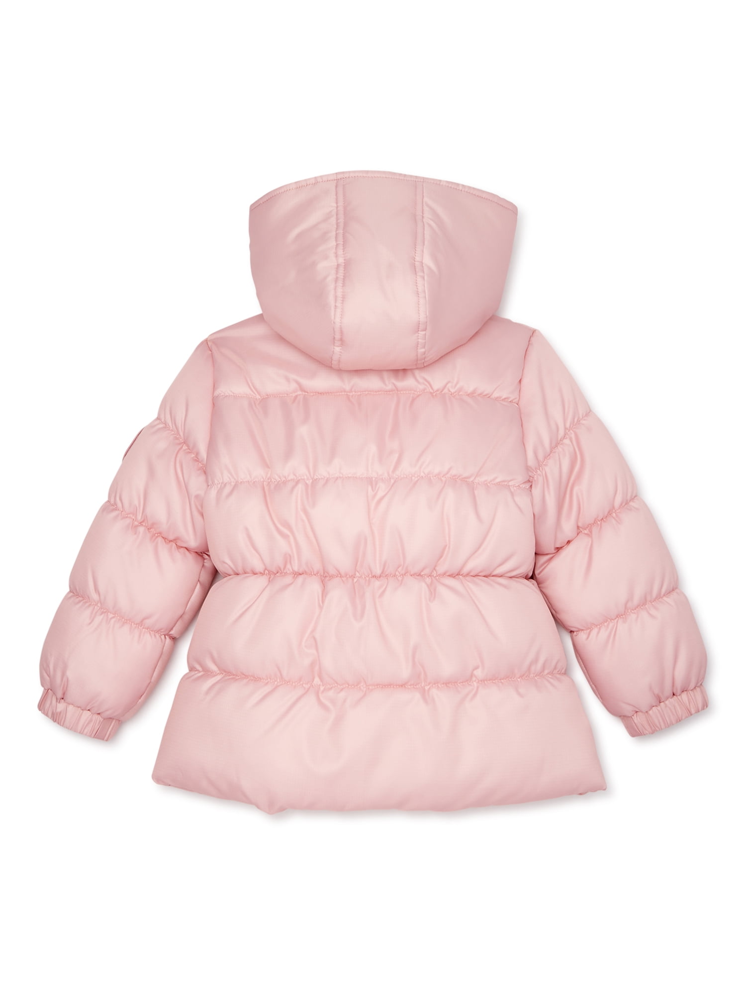 Pink Platinum Baby Girls Infant Tonal Floral Print Puffer Jacket