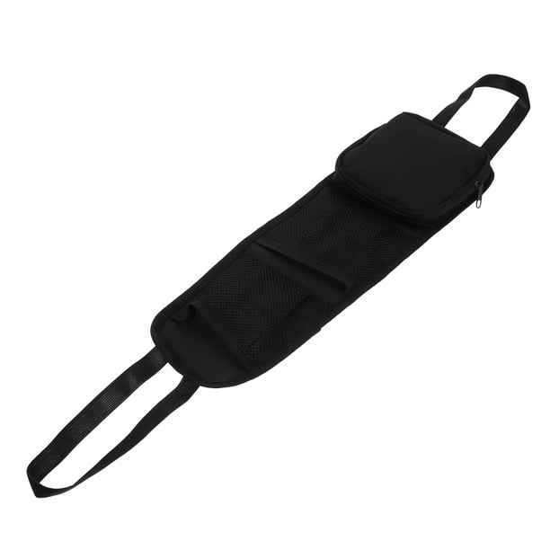 Organizador de bolsillo de almacenamiento de asiento de automóvil con bolsa lateral multifuncional para automóvil (negro)