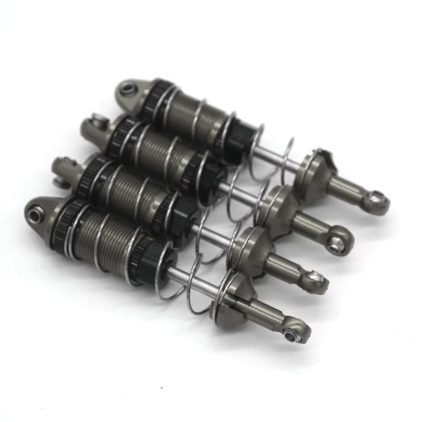 Amortiguador trasero delantero Bewildely RCGOFOLLOW 4 Uds de aleación de aluminio para 1/16 RC