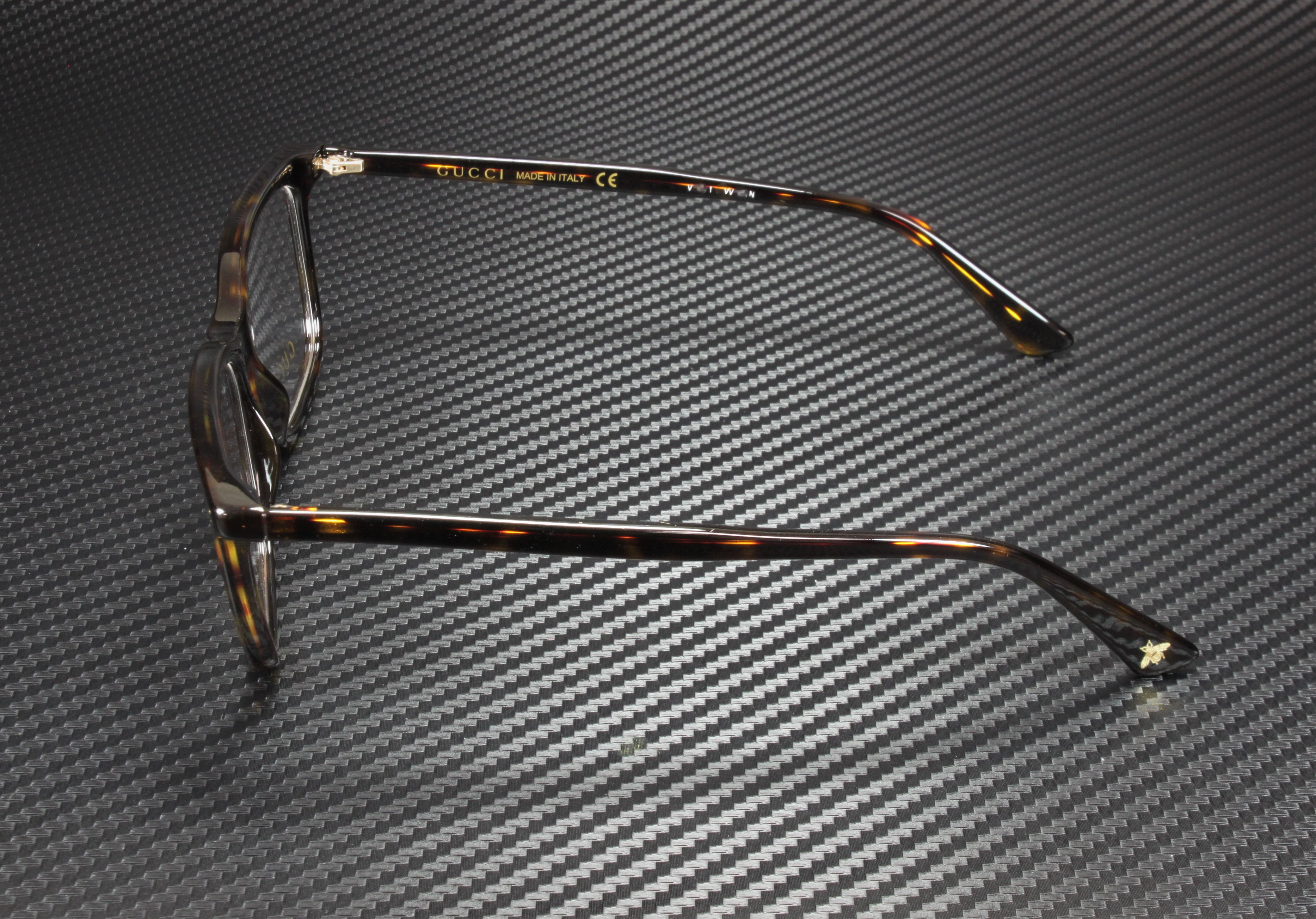 Gucci GG0094O 002 Rectangle Eyeglasses 52mm – Havana Amazon.com: Gucci GG1341O 002 Havana Rectangular 55mm  main image 2