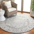 thumbnail image 2 of SAFAVIEH Abstract Ruadhan Oriental Area Rug, Ivory/Light Grey, 6' x 6' Round, 2 of 8