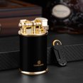 thumbnail image 3 of Cigar Lighter Firestone Suit Windproof Direct Punch Metal Lighter Gift Box Cl-112, 3 of 5
