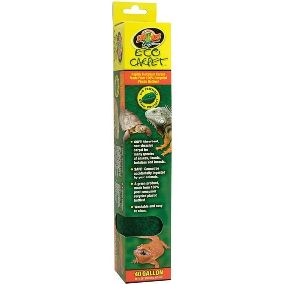 Zoo Med Eco Carpet Reptile Terrarium Liner, Green