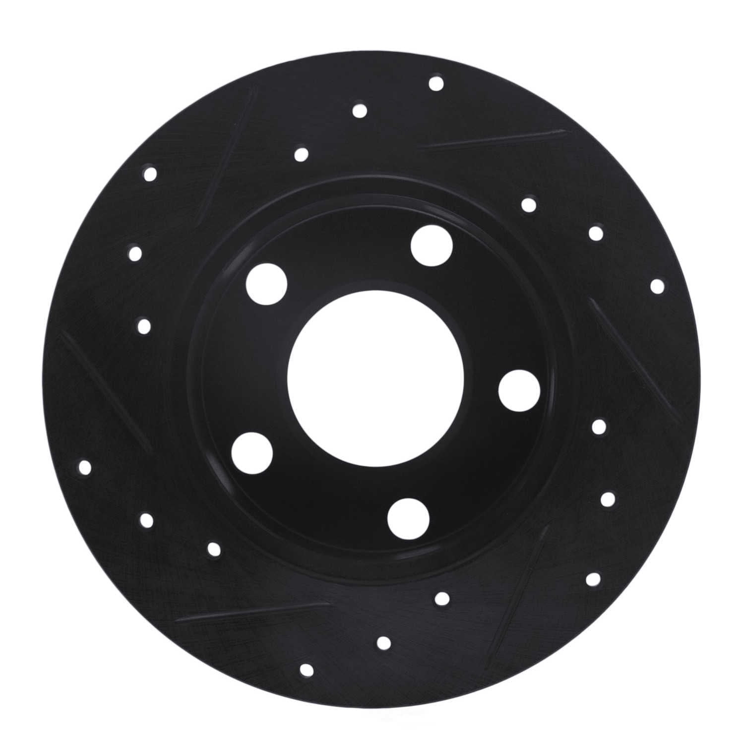 Dynamic Friction Company 633-74014R DFC Brake Rotor - Drilled And Slotted - Black