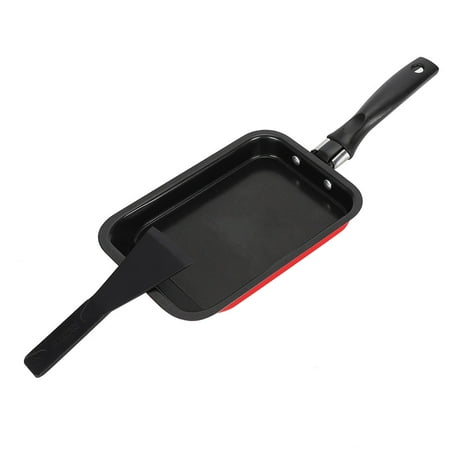 

Mini Pan Rectangular Pan Non-Stick Coating 7.1 X 4.9 X 0.8In Pan For Kitchen Cooking Non-Stick Frying Pan Red