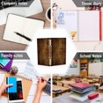 thumbnail image 6 of FORMRS 1-Subject Spiral Notebook 8" x 5" College Ruled 60 Refillable Sheet A5 Hard Cover, 2 Pack, Wood Grain, 6 of 7