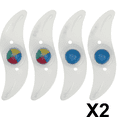 thumbnail image 1 of Lumières de Roue LED (Bleu + Multicolore) Ensemble de 8, Rayons de Roue de Vélo pour Vélo de Montagne VTC Adultes et Enfants, Lumières de Pneu LED Néon Étanches, 1 of 5