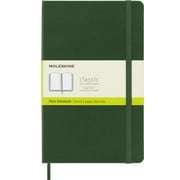 Moleskine Classic Notebook, Hard Cover, Large (5" x 8.25") Plain/Blank, Myrtle Green, 240 Pages