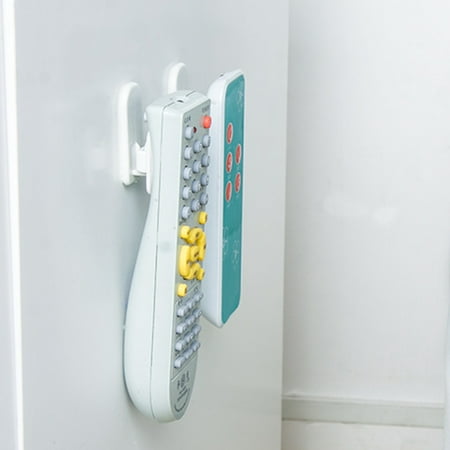 

GETHOME 2 Set of TV Remote Control Air Conditioning Sticky Hook Self Adhesive Strong Hanger Holder Wall Home