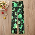thumbnail image 2 of DHFJKG Womens Pajamas Pants Loungewear Cartoon Dinosaur Print Loose Fit Straight Leg Elastic Waist Casual Pants Homewear Cozy Trousers, 2 of 3