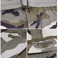 thumbnail image 3 of Men's Casual Belted Multipocket Patterned Trousers Cargo Pants (Desert, 50x30), 3 of 3