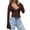 Coffee, variant on Women's Cardigan Stylish Plunging Neck Ruffled Trim Long Sleeve Womenâs Top For Casual And Formal Occasions Addition To Your Wardrobe Casual Cardigan