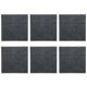 thumbnail image 1 of Panel acústico insonorizado de cuadros pequeños de fieltro de absorción de sonido, tablero absorbente resistente al fuego, 6 uds., gris oscuro, 1 of 14