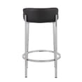 thumbnail image 5 of LumiSource Chrome, Black PU Chloe Counter Stool - Set of 2, 5 of 8