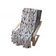 thumbnail image 4 of Hair Salon Soft Flannel Fleece Throw Blanket, Combination of Beauty Salon Combs Hair Dryer Hair Brush Mirror and Scissor, Cozy Plush for Indoor and Outdoor Use, 60" x 80", Multicolor, by Ambesonne, 4 of 6